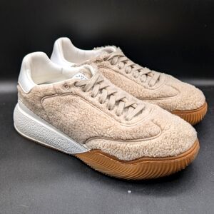 STELLA MCCARTNEY Loop Alter Curl Teddy Vanilla sneakers EU 39 US 9 Womens